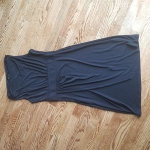 (4) Max and Cleo Classic Black Sleeveless Midi Dress High Neckline Soft